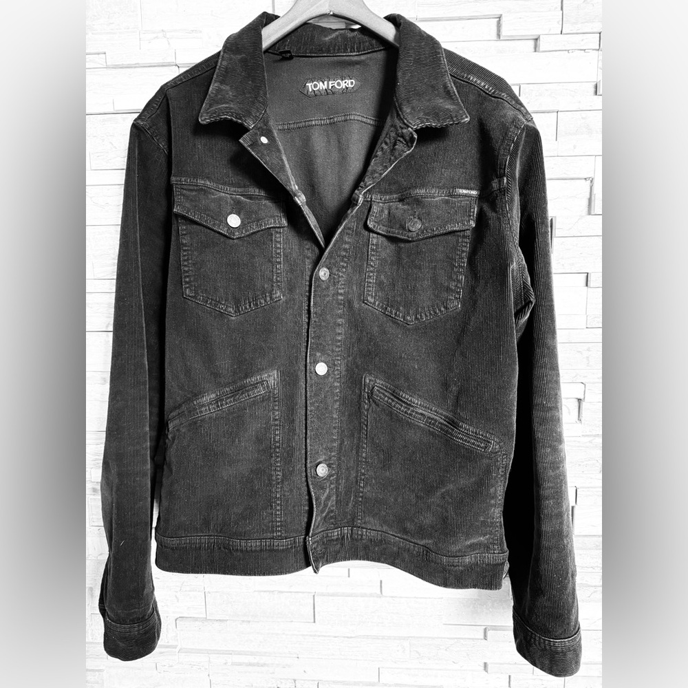 Tom Ford Men’s Black Corduroy Jacket authentic